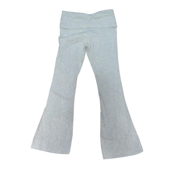 Source Unknown Pants - Grey Musera Flared Sweatpants Folded Waist Size Small